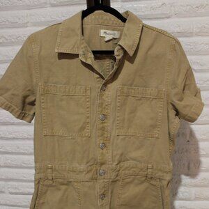 Madewell Petit Garment-Dye Relaxed Coverall Romper Size Large